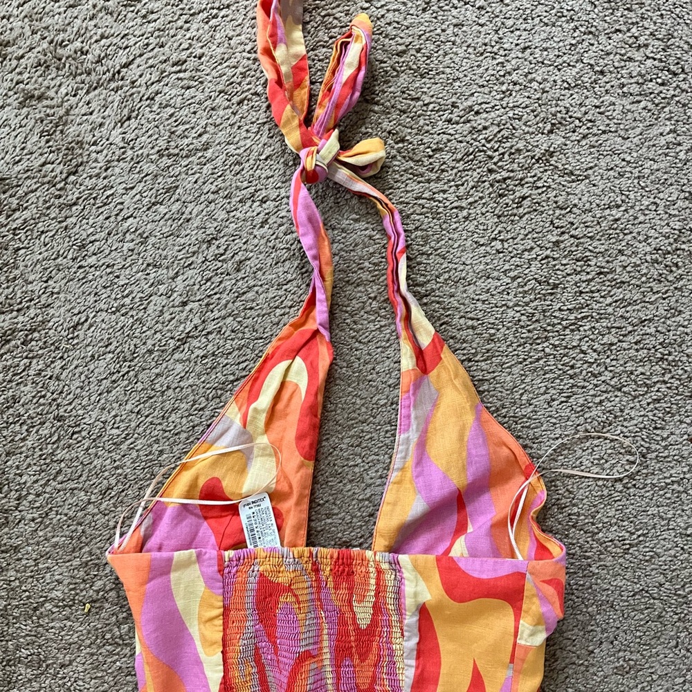 ZARA tie top SIZE MEDIUM